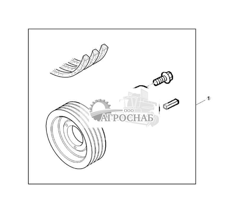Attachment, Kernel Processor Drive, Pulley  Belt, Blower 2000 rpm 
